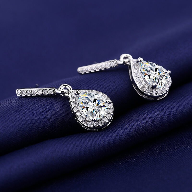 Drop Zircon Earrings - Image 2