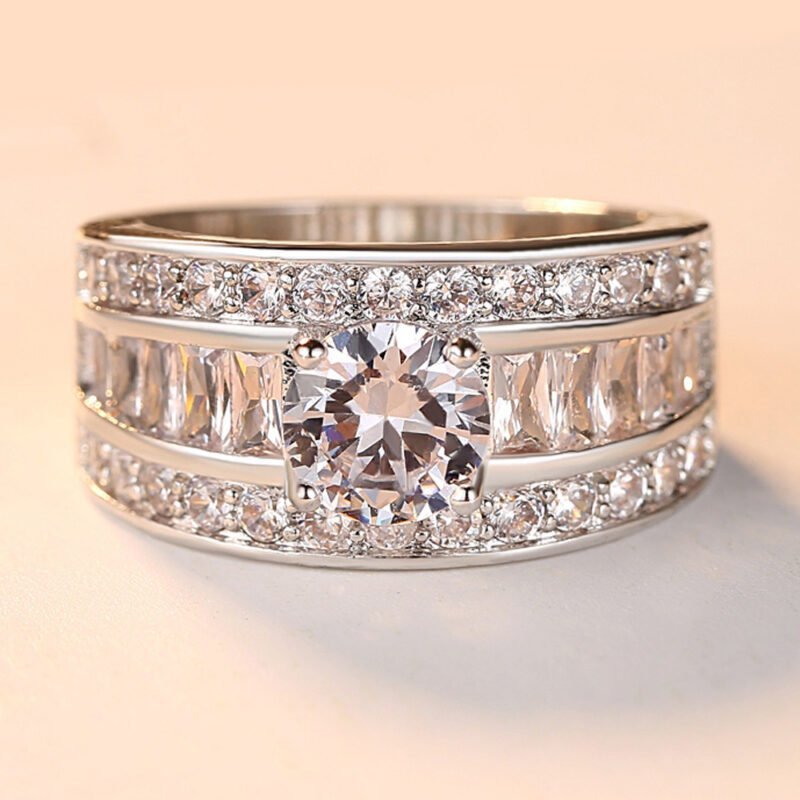 Heart Arrow Zircon Ring - Image 4