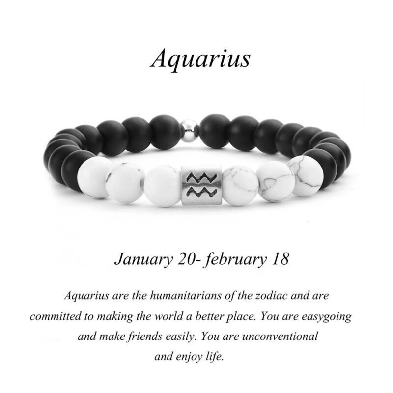 Frosted Agate Couple Bracelet - Image 4