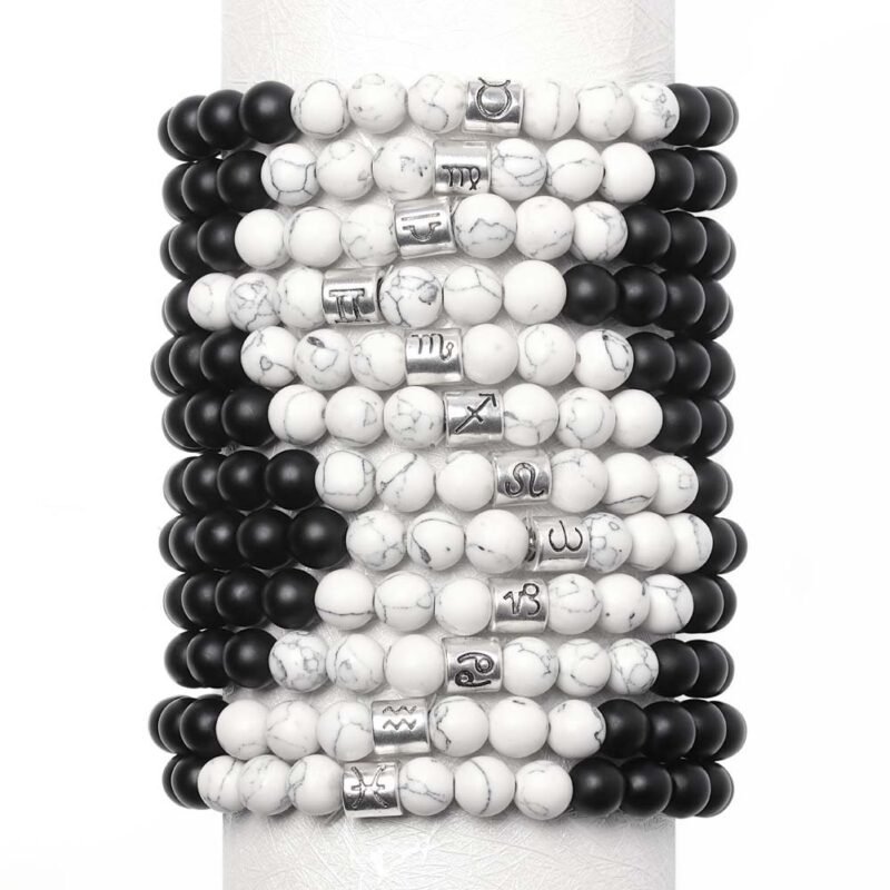 Frosted Agate Couple Bracelet - Image 2