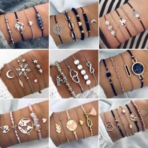 Boho Bead Bracelet Set