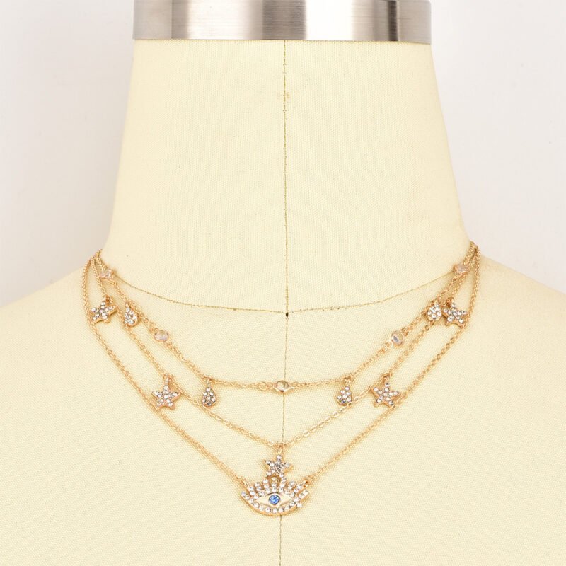 Turkish Eye Layered Necklace - Image 4