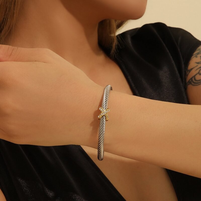 Personalized 8-Character Cross Bracelet - Image 3
