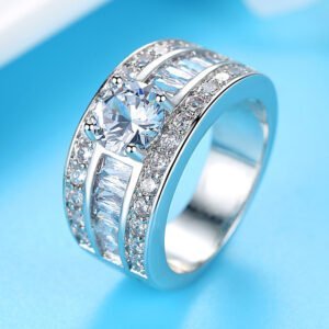 Heart Arrow Zircon Ring