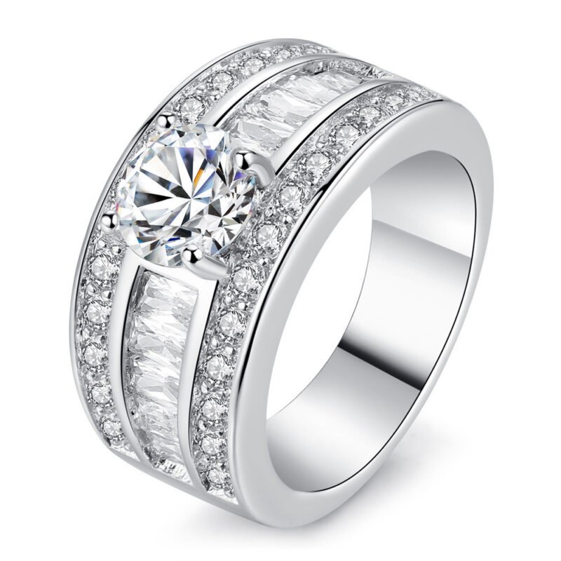 Heart Arrow Zircon Ring - Image 3