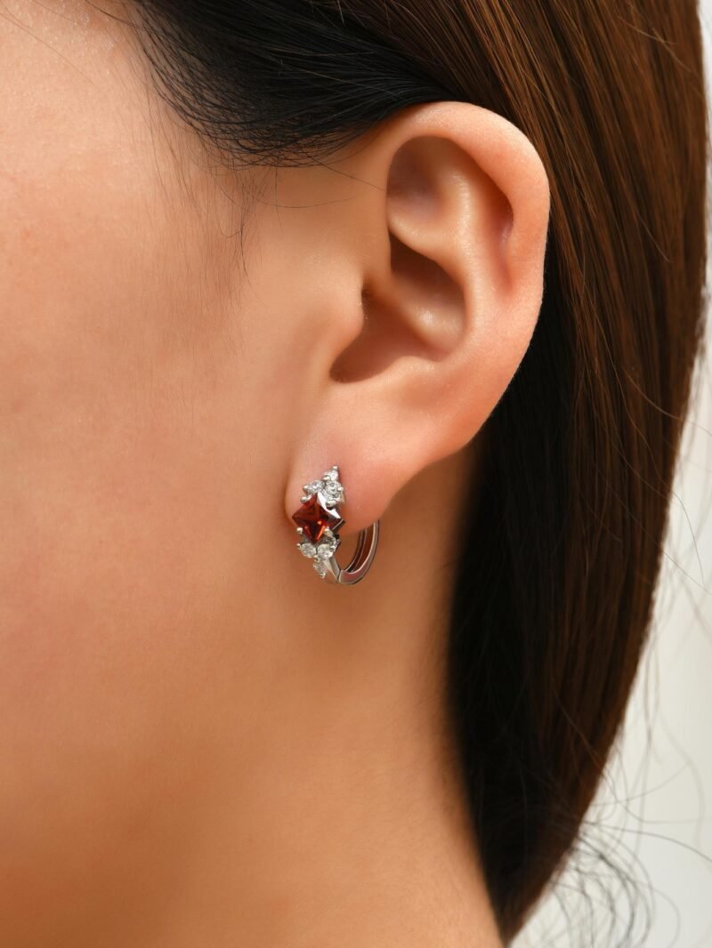 Square Zircon Studs - Image 7