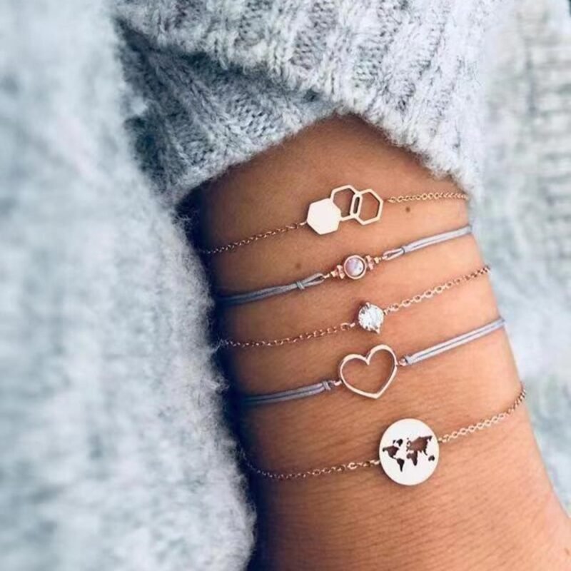 Boho Bead Bracelet Set - Image 4