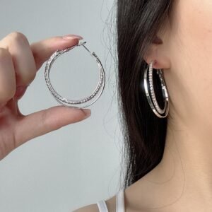 Diamond Bracelet & Earrings Set