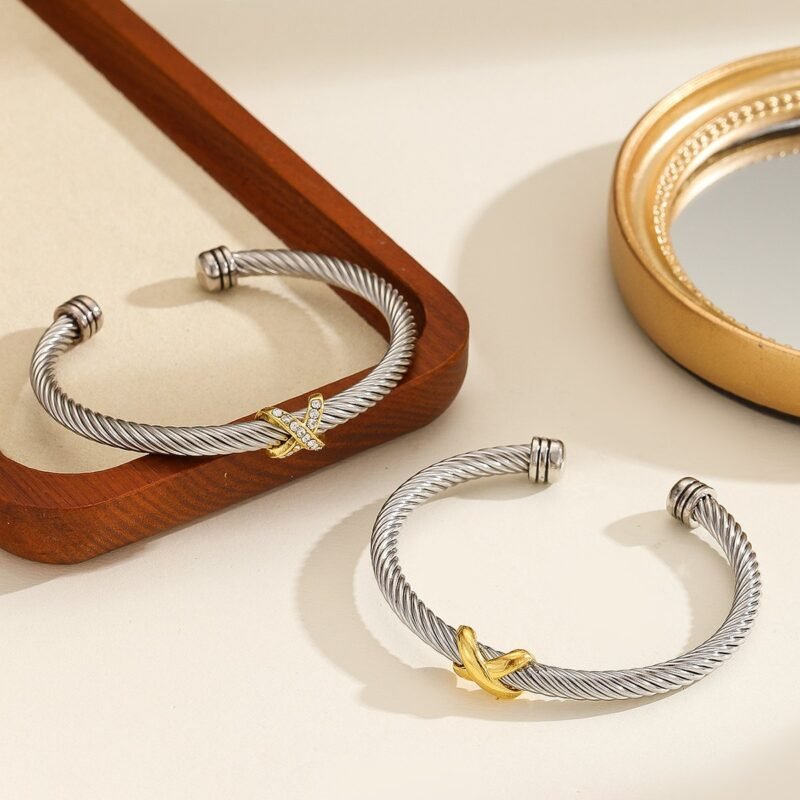 Personalized 8-Character Cross Bracelet - Image 2