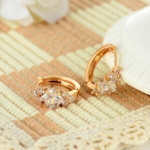 Square Zircon Studs